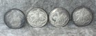 Lot Of 4 125 6g Knights Of Momus  999 Fine Silver Mardi Gras Doubloon Scrap  999