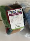 3living Felt Mc-1 Merino Cross Wool Roving Goody Pack Felting Fiber Multi Color