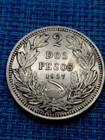          Chile 2 Pesos  1927 So Km-172  0 500  Xf  Silver Coin 070726-6