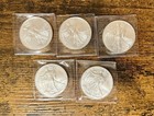 2022  Lot Of 5 U s  -1- 0 Z American Eagle C 0 i n 