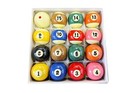 Pool Table Billiard Ball Set - Regulation Size 2-1 4  Full 16 Pool Ball Set    