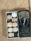 Antique J p Coats Mending Floss Spool Cotton Box Sewing Thread