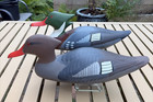 Captain Harry Jobes Merganser Pair Hand Painted Decoy Signed 1988