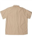 Vintage Mens Short Sleeve Shirt Size 41 Medium Beige Di11
