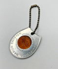 Vintage  1975 Good Luck Encased Lincoln Penny Keychain