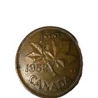 Canada 1952 1 Cent Copper One Canadian Penny George Vi Coin 