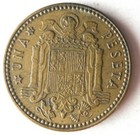 1947  52  Spain Peseta - Excellent Collectible Coin - Free Ship - Bin  154
