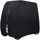 Black Heavy Duty Waterproof 4 Passenger Golf Cart Cover For Ezgo Club Car Yamaha
