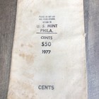 Vintage Bank Canvas U s  Mint Philadelphia 1970s Money Bag   Empty
