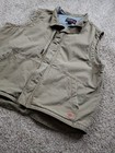 Ariat Fr Workhorse Vest 2xl Mens Brown Field Khaki Cat 4 Canvas Full Zip 