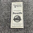 1937 Pennsylvania Railroad Prr Timetable Through Train Service To South Schedule
