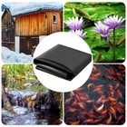 10x10ft Koi Pond And Water Garden Pvc Rubber Liner- Flexible And Durable Black