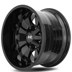 20x10 hardrock Wheels H711 Devastator Gloss Black Off-road Rims  4 Pcs 