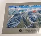 Vintage Keystone Resort Co Ski Resort Trail Map 29x17 Poster By James Niehues