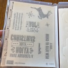 Stampin Up  Jolly Christmas 8 Piece Stamp Set Rubber Stamps 139876