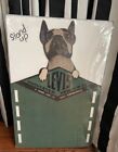 Remarkable Vtg Stand Up Cardboard Ad Boston Terrier Levis 16 5 h Mint Condition
