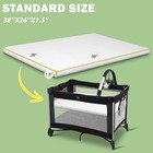 Pack And Play Mattress  38 x26 x1 25    Portable Crib Mattress Pad For Pack N   