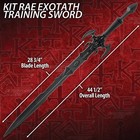 Kit Rae Exotath Training Sword   Polypropylene   Fantasy Design   44 1 2  Long
