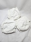 Esembly Reusable Snap Cloth Diapers Set Of 3 Size 1 White  7-17 Lb 