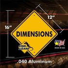 Alien Abduction Warning Sign - Ufo Sighting - Roswell - Area 51 - Sci Fi Gift
