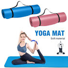 Yoga Mats 10mm Extra Thick Exercise Gym Yoga Pilates Mats With Carrying Straps