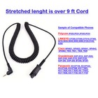 Plantronics Compatible Qd 2 5 Mm Headset - Noise Cancelling Monaural Headset