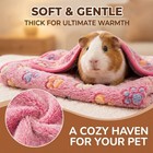 Guinea Pig Fleece Blanket 3 Pack  Washable Cage Liner Pee Pads