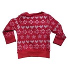 Toddler s Sesame Street Elmo Snowflake Crewneck Sweatshirt - Red 18m