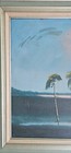 Oil On Upson Board Florida Artist Highwaymen Painting Spoil Island