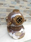 Vintage Antique Deep Sea Scuba Diving Divers Helmet Us Navy Mark V Reenactment