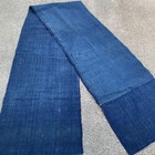 Vintage Japanese Boro Indigo Solid Cotton Fabric 190x32cm Antique Textile Piece
