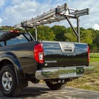 Elevate Outdoor Pickup Truck Steel Ladder Rack No-drill Adjustable 250lb Cargo