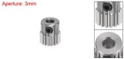 Pinion Gear 3mm Aperture 16t 0 5 Mod Stainless Steel Motor Gears