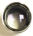 Leica Leitz 12 5cm F2 5 Hektor Visoflex Lens With Hood  Bottom And Front Cap 