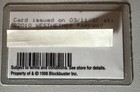 Vintage Blockbuster Video Laminated Membership Card Texas Location 1998