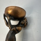 Antique Vintage Style Art Deco Nouveau Bronze Woman Sculpture Statue Free Ship