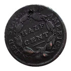 1809 W  Rotated Reverse Die Full Liberty Classic Head Half Cent Dings Approx Vg