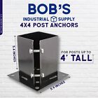 Bisupply No Dig 4x4 Post Anchor 4pk Bolt Down Post Base Wood Post Ground Anchor
