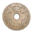 1939 Kn British East Africa 10 Cents Km 26 1 King George Vi Wwii Era
