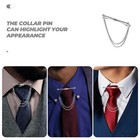  Mens Collar Pin Men Shirt Tie Pin Metal Necktie Pin Clasp Suit Collar Bar Stays