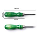 Quality Green Handle Leather Craft Edge Skiving Beveler Leather Diy Tools Set