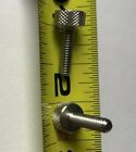 Lot Of 2 Stainless Steel Knurled 3 8  Plain Thumb Screws 8-32 X 5 8  Length  New