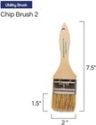 Pro Grade - Chip Paint Brushes - 96 Ea 2 Inch Chip Paint Brush