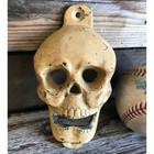 Skull Cast Iron Wall Mounted Bottle Opener With Antique Finish  5  X 2 75  