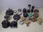 Big Lot Of  21  Vintage Industrial Gauges  Meters   Lenses Steampunk Untested