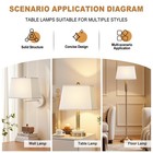 Rectangle White Lamp Shade  Square Large Linen Lamp Shades  Top 7 x12 5   Bot   