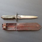 Original Wwii Us 1918 Lf c Cut Down Guard Leather Sheath Named  Trench Knife