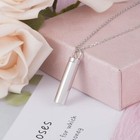 Sterling Silver Minimalist Cremation Urn Pendant Ash Necklace Memorial Keepsake
