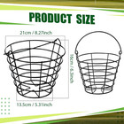 Bulk Metal Wire Golf Ball Basket With Handle Stainless Steel Golf Basket Ball Ho