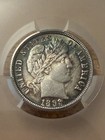 1892-o Barber Dime     Cac Au58     First-year Issue     High Grade 